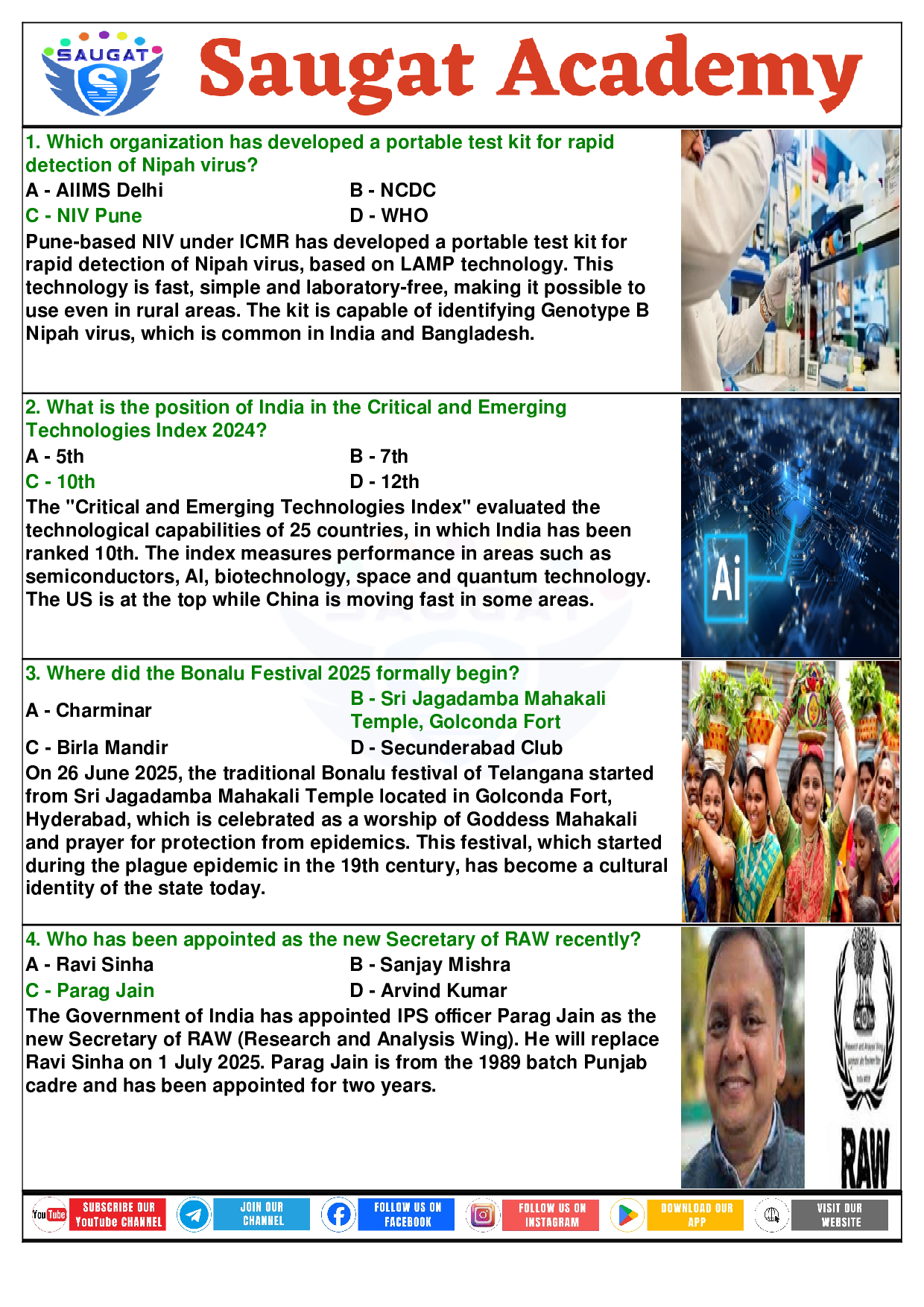 Page 4 - 01 July 2025 Current Affairs E (English, Daily, 01 Jul 2025) By Saugat Academy