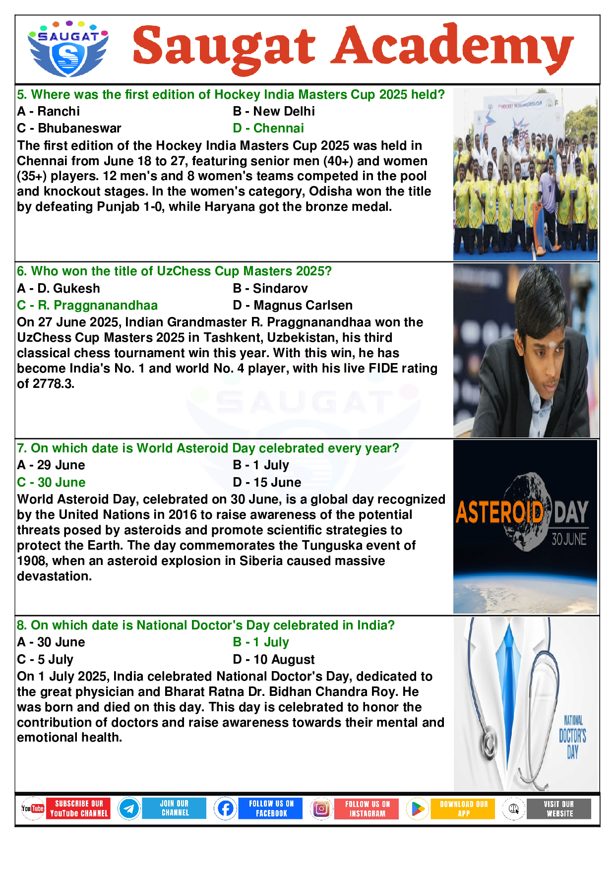 Page 5 - 01 July 2025 Current Affairs E (English, Daily, 01 Jul 2025) By Saugat Academy