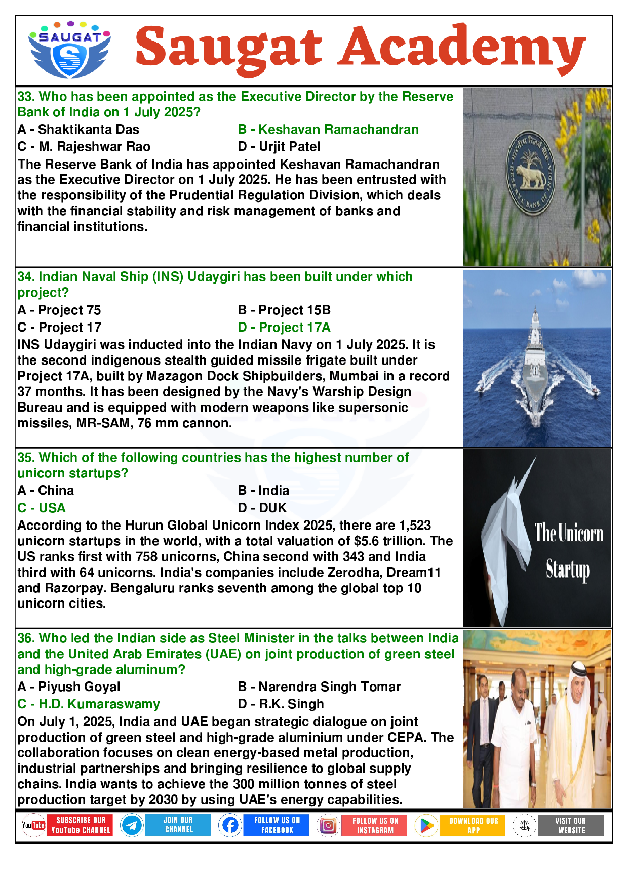 Page 10 - 30 June - 05 July 2025 Current Affairs ENGLISH (English, Weekly, 06 Jul 2025) By Saugat Academy