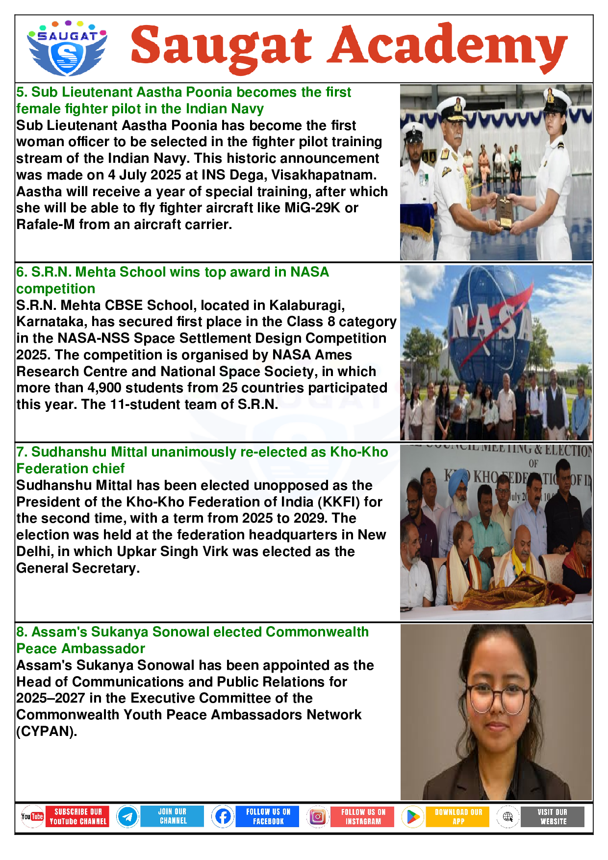 Page 3 - 07 July 2025 Current Affairs ENGLISH (English, Daily, 07 Jul 2025) By Saugat Academy