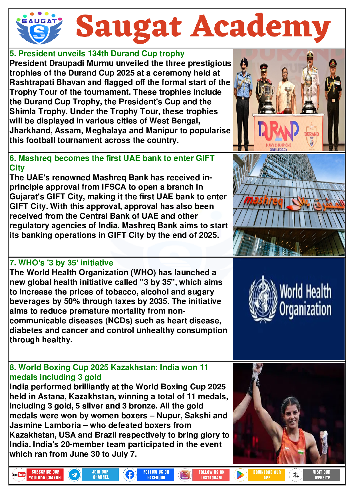 Page 3 - 08 July 2025 Current Affairs ENGLISH (English, Daily, 08 Jul 2025) By Saugat Academy
