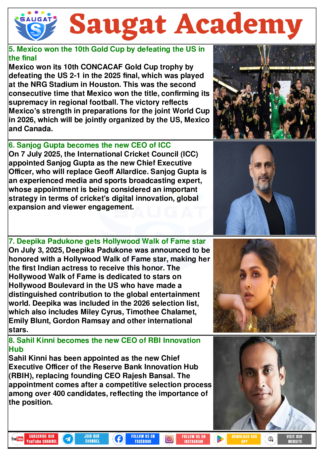 Page 3 - 09 July 2025 Current Affairs ENGLISH (English, Daily, 09 Jul 2025) By Saugat Academy