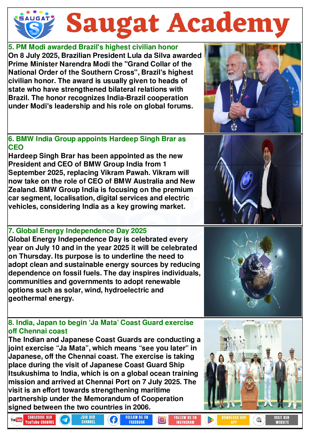 Page 9 - 10 July 2025 Current Affairs COMBINE (Bilingual, Daily, 10 Jul 2025) By Saugat Academy